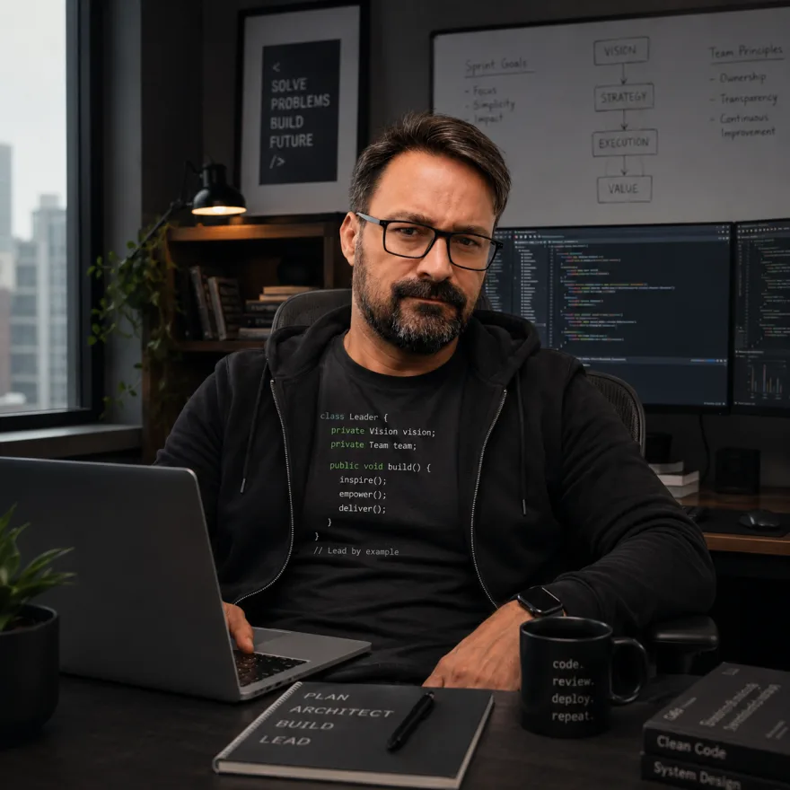 Eyüp Türkay working — senior software & AI engineer, Bratislava