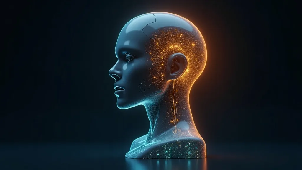 AI & Automation Solutions — abstract data-visualization in TURKAY navy and gold