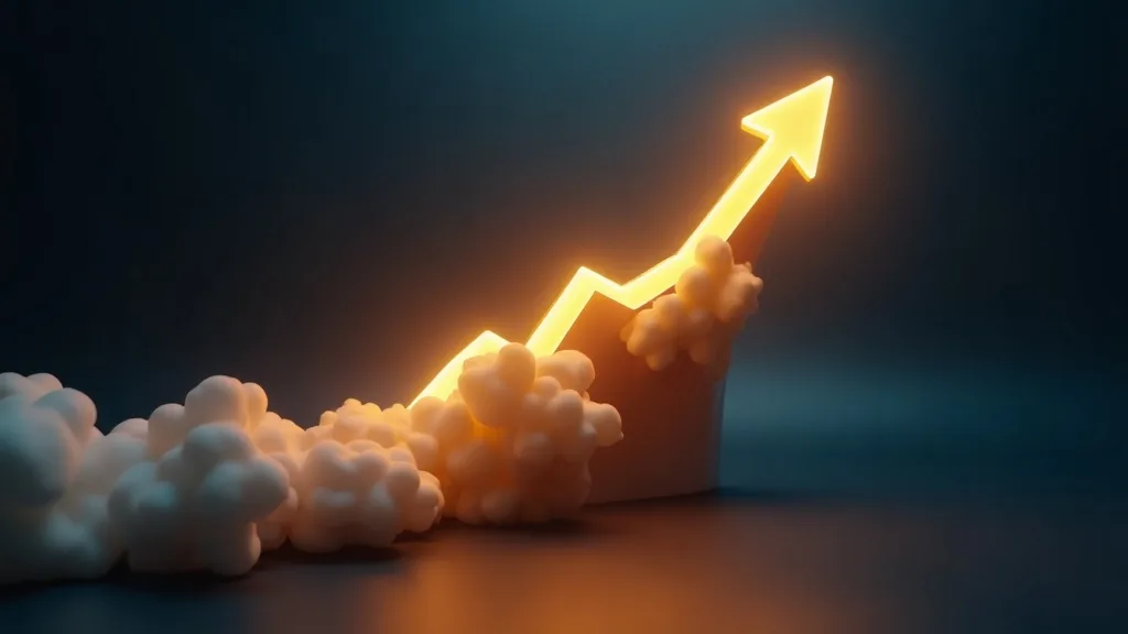 Digital Marketing & Growth — abstract data-visualization in TURKAY navy and gold