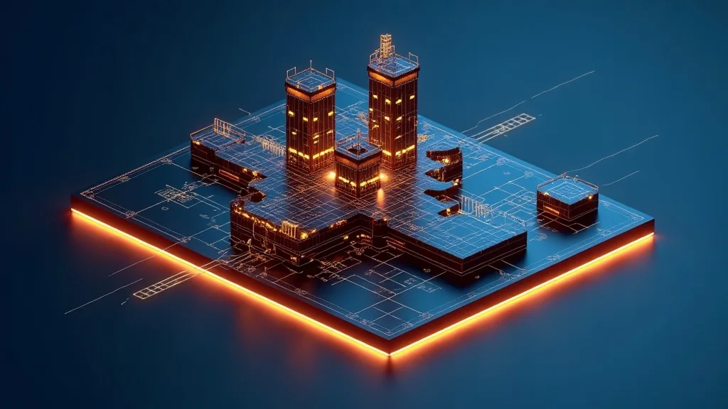 Solution Architecture & Advisory — abstract data-visualization in TURKAY navy and gold